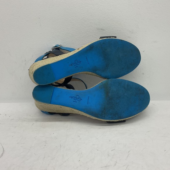 Cole Haan Blue Leather Strappy Heel - Women's Size 8 - Picture 4 of 5
